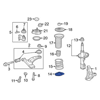 Toyota OE - Front Lower Coil Spring Insulator