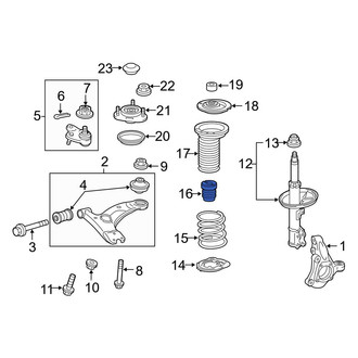 Toyota OE - Front Suspension Strut Bumper