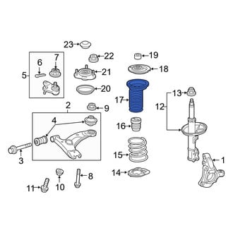 Toyota OE - Front Suspension Strut Bellows