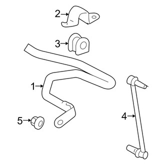 Toyota OE - Front Suspension - Stabilizer Bar & Components
