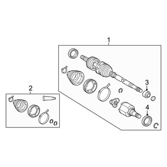 Toyota OE - Front Suspension - Drive Axles