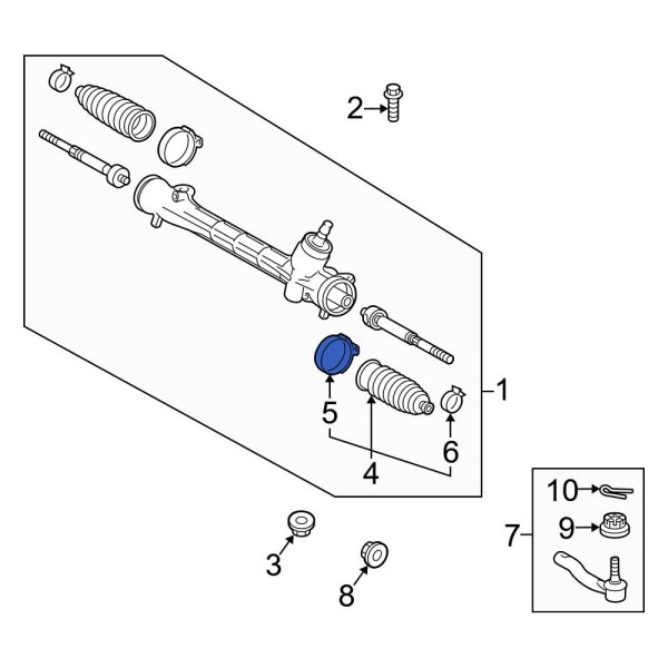 Rack and Pinion Bellows Clamp