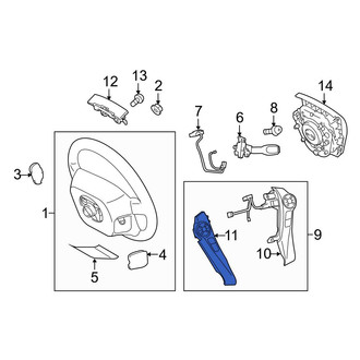 Toyota OE - Left Steering Wheel Radio Controls