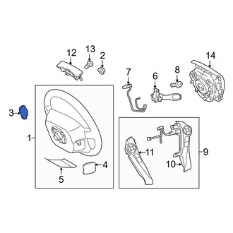 Toyota OE - Right Steering Wheel Plug