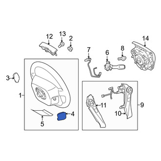 Toyota OE - Left Steering Wheel Plug