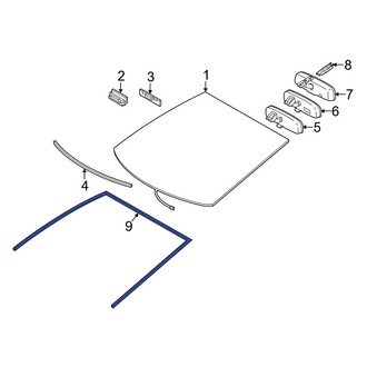 Toyota OE - Front Windshield Molding