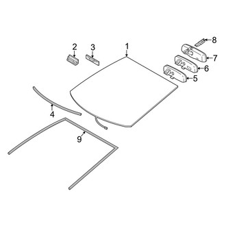 Toyota OE - Windshield - Glass