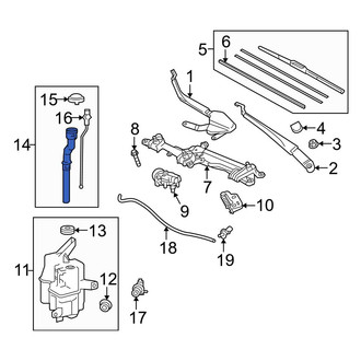 Toyota OE - Front Washer Fluid Reservoir Filler Pipe