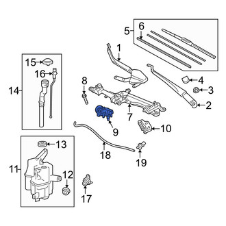 Toyota OE - Front Wiper Motor
