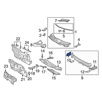 Toyota OE - Right Cowl Side Panel