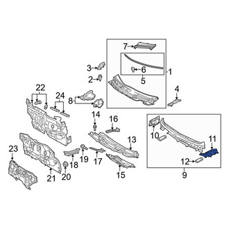 Toyota OE - Left Cowl Side Panel