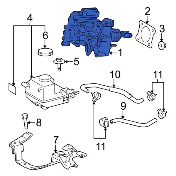 Toyota OE 4705047180 - Brake Master Cylinder