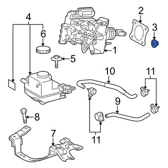 Toyota OE - Brake Master Cylinder Nut