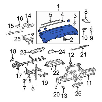 Toyota OE - Instrument Panel Pad