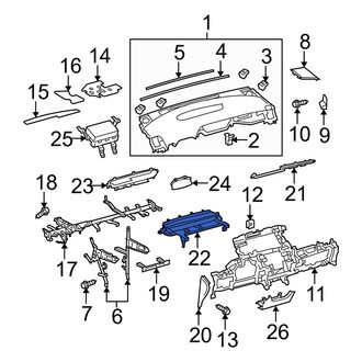 Toyota OE - Instrument Panel Cover