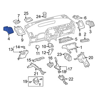 Toyota OE - Left Outer Dashboard Air Vent