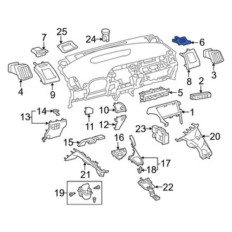 Toyota OE - Right Dashboard Air Vent Trim