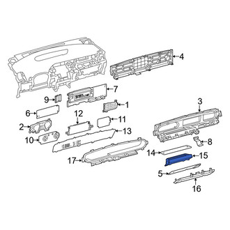 Toyota OE - Instrument Panel Cover