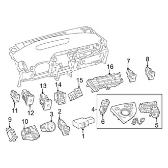 Toyota OE - Instrument Panel - Switches