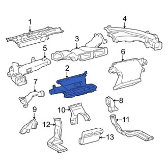 Toyota OE - Front Lower Windshield Defroster Nozzle