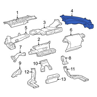 Toyota OE - Right Upper Instrument Panel Air Duct