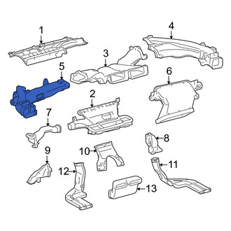 Toyota OE - Left Upper Instrument Panel Air Duct