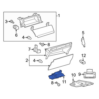 Toyota OE - Rear Instrument Panel Cover