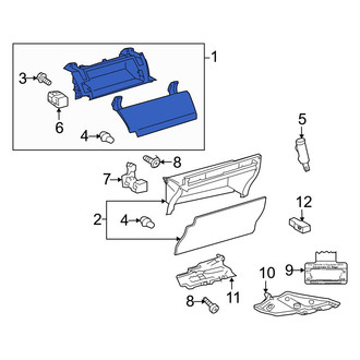 Toyota OE - Front Upper Glove Box Door