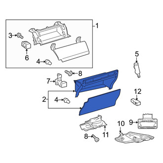 Toyota OE - Front Lower Glove Box Door