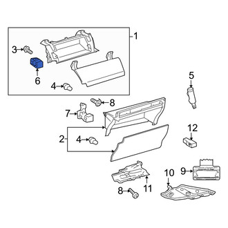 Toyota OE - Front Glove Box Latch