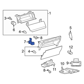 Toyota OE - Front Lower Glove Box Latch