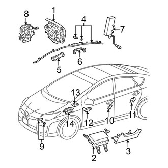 Toyota OE - Restraint Systems - Air Bag Components