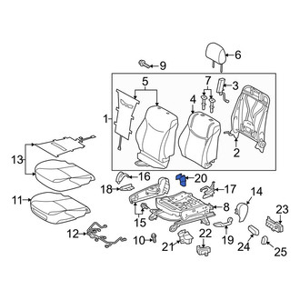 Toyota OE - Seat Track Cover