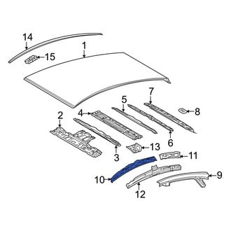 Toyota OE - Front Left Inner Roof Side Rail