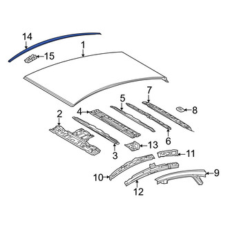 Toyota OE - Left Roof Molding