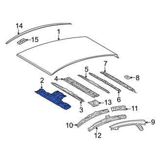 Toyota OE - Front Roof Header Panel