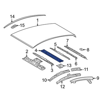 Toyota OE - Center Front Roof Panel Reinforcement