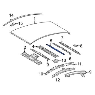Toyota OE - Center Rear Roof Panel Reinforcement