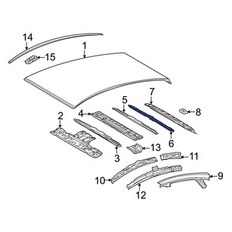 Toyota OE - Rear Roof Side Rail Reinforcement