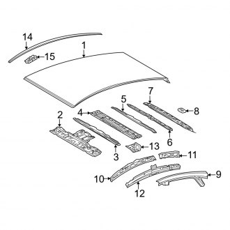 2014 Toyota Prius OEM Roofs & Parts | Panels, Drip Rails — CARiD.com