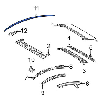 Toyota OE - Left Roof Molding