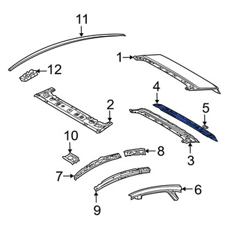 Toyota OE - Rear Roof Header Panel