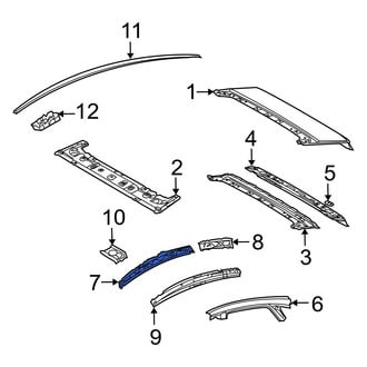 Toyota OE - Front Left Inner Roof Side Rail