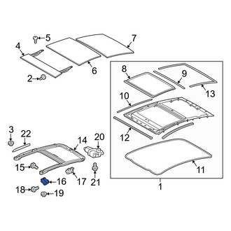 Toyota OE - Front Left Sunroof Frame Bracket