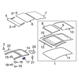 Toyota OE - Rear Left Sunroof Frame Bracket