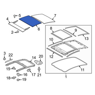 Toyota OE - Sunroof Glass