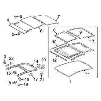 Toyota OE - Roof - Sunroof (With Sunroof)