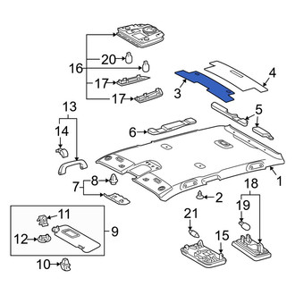 Toyota OE - Front Roof Insulator
