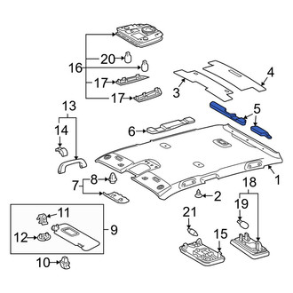 Toyota OE - Rear Left Roof Insulator
