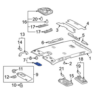Toyota OE - Front Roof Opening Trim